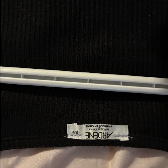 Ardene Black Ribbed Top - Picture 3 of 4